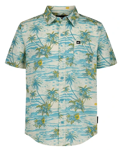 Quiksilver Boys' 8-20 Sundown Classic Printed Short-Sleeve Shirt
