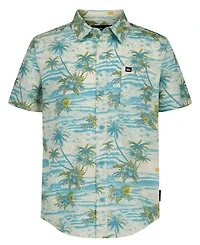 Quiksilver Boys' 8-20 Sundown Classic Printed Short-Sleeve Shirt