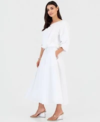 I.N.C. International Concepts Petite Asymmetrical Top Midi Skirt Macys Exclusive