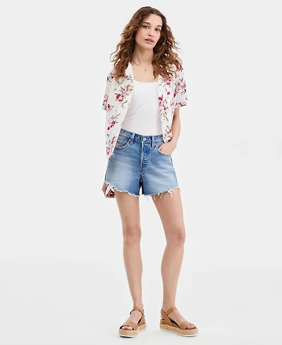 Levi's Juniors' 501 High-Rise Curve Shorts