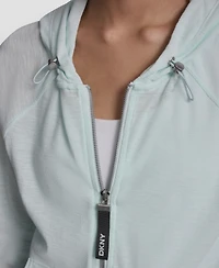 Dkny Women's Sport Zip-Front Hoodie Jacket