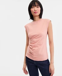 I.n.c. International Concepts Women's Side-Cinched Cotton Tank Top, Exclusively at Macy's