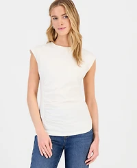 I.n.c. International Concepts Women's Side-Cinched Cotton Tank Top, Exclusively at Macy's