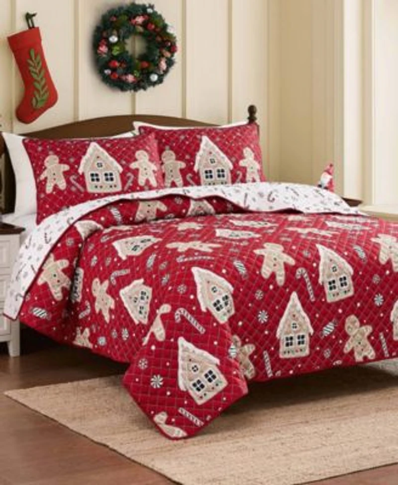 Avanti Holiday Lane Reversible 3 Pc. Quilt Set