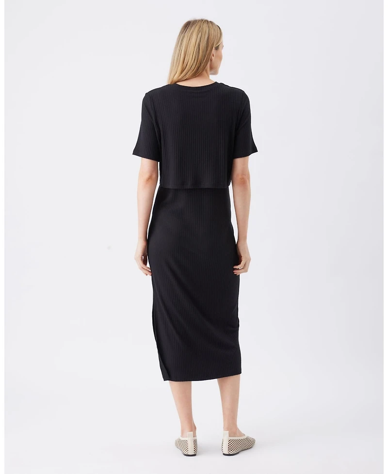 Ripe Maternity Women's Ivy Rib Nursing Dress