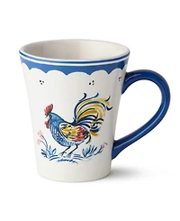 Certified International French Rooster Mugs, Set of 4