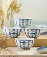 Certified International Something Fishy Ice Cream Bowls, Set of 4