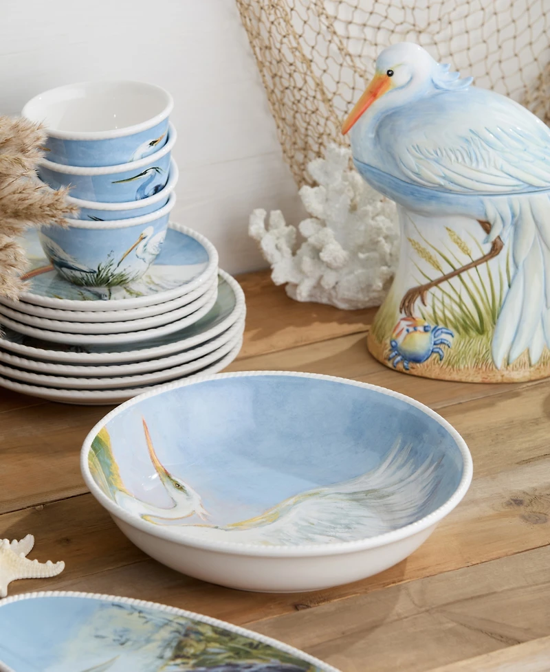 Certified International Coastal Birds Serving Bowl