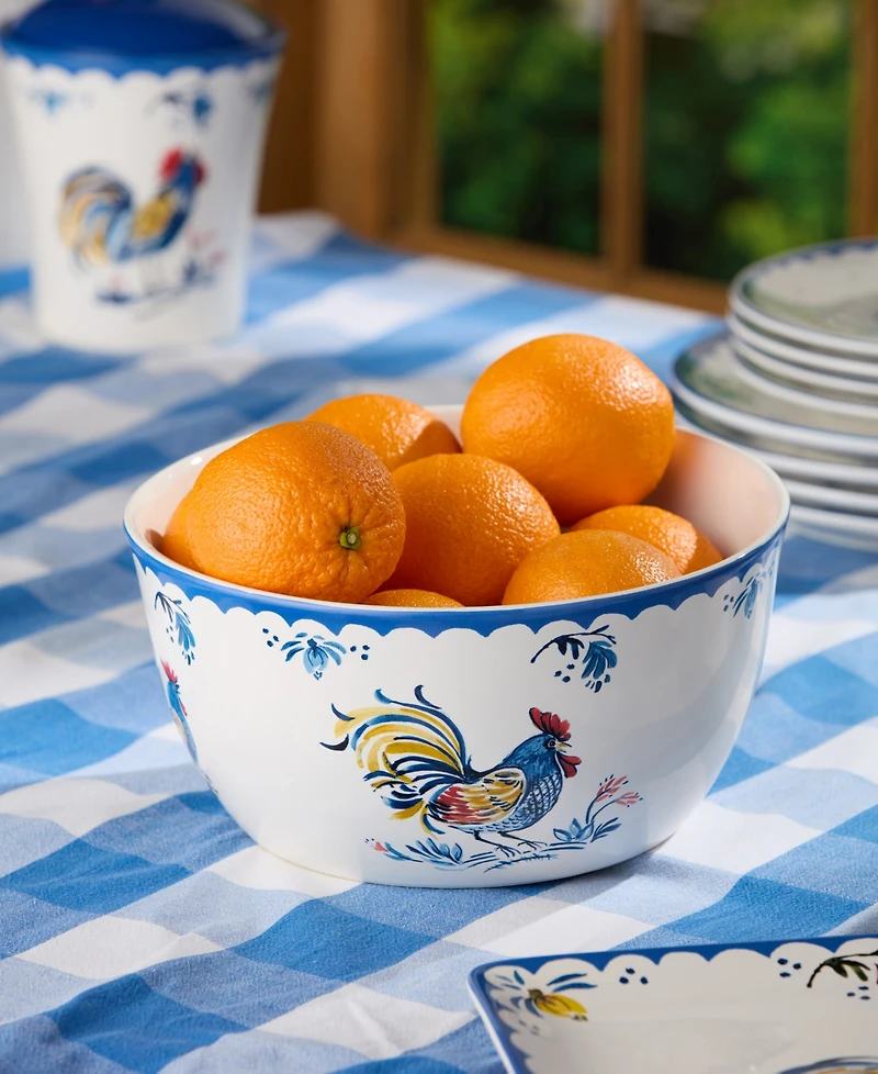 Certified International French Rooster Deep Bowl