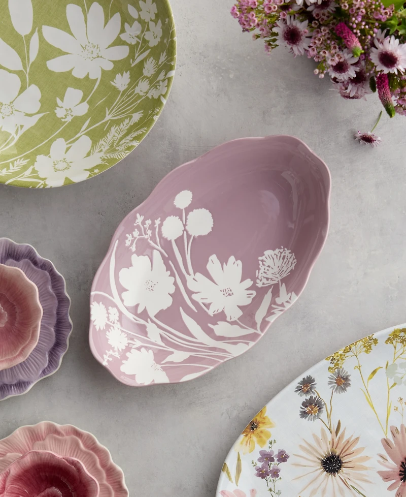 Certified International Wildflowers Oval Bowl