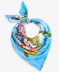 Women's Printed Satin Square Scarf, Macy's Exclusive- Molly Rogers Capsule Collection