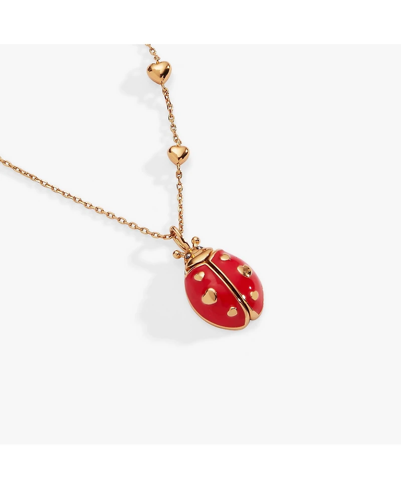 Make Your Own Luck' Ladybug Locket Pendant