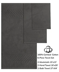 Feather & Stitch, Ny Luna 6-Pc. Bath Towel Set