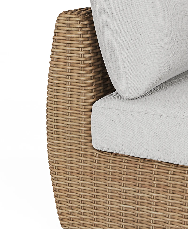 Sculptura 36" Aluminum Outdoor Corner Club Chair, Created for Macy's