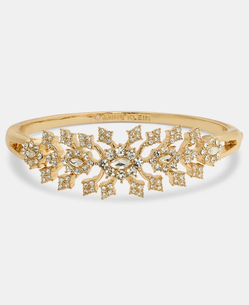 Anne Klein Crystal Cluster Bangle Bracelet