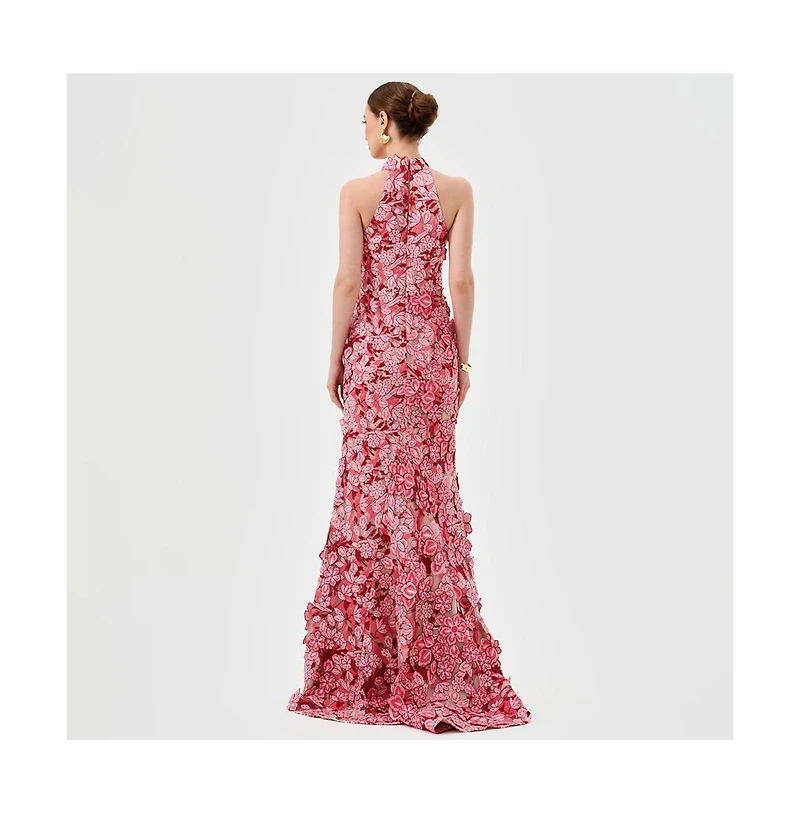 Bariano Women's Salome High Neck Gown