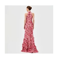 Bariano Women's Salome High Neck Gown