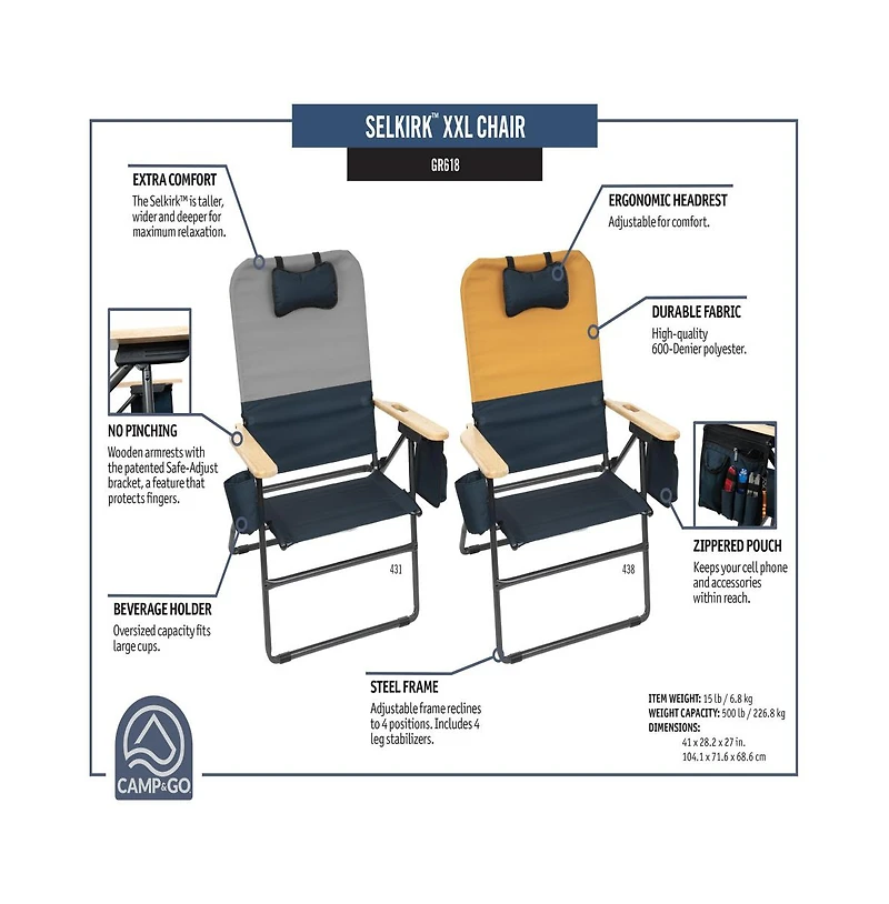 Camp & Go Selkirk 2 x 3 x 3 ft