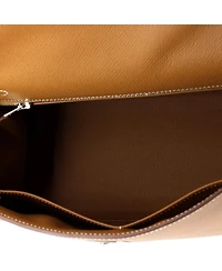 Pre-Owned Hermes Kelly Handbag Epsom with Palladium Hardware