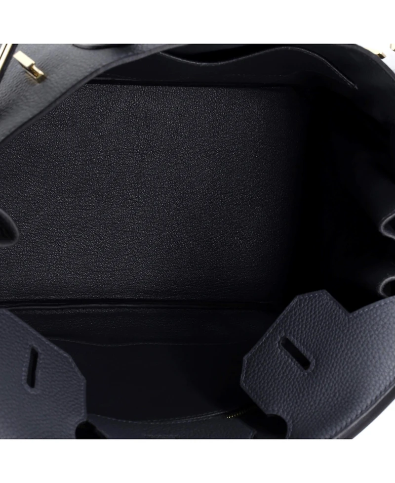 Pre-Owned HERMES Birkin 30 Handbag Grey Togo with Permabrass Hardware