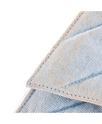 Pre-Owned Balenciaga Medium Crush Chain Flap Bag Quilted Denim