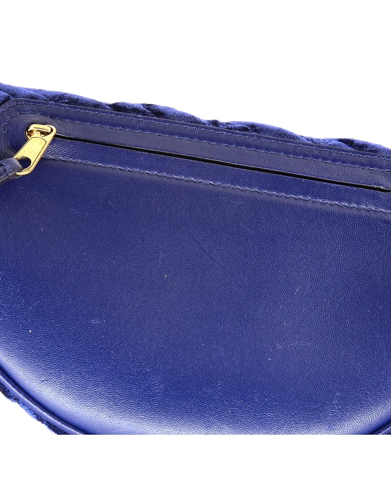 Pre-Owned Balenciaga Xs Souvenir Belt Bag Quilted Velvet