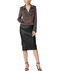 kimi + kai Women's Faux Suede Moto Jacket