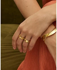 Ottoman Hands Moon Phase Stacking Ring