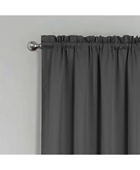 Rt Designers Collection 100% Polyester Twilight Blackout Rod Pocket Curtain Panel