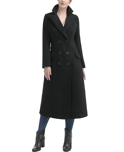 kimi + kai Women's Ovie Double Breasted Wool Blend Long Coat