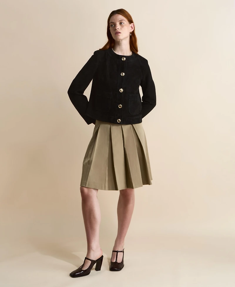 Furniq Uk Women's Suede Jacket