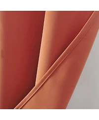 Rt Designers Collection 100% Polyester 250 Gsm Riley 100% Blackout Grommet Panel 54" x 45" Spice