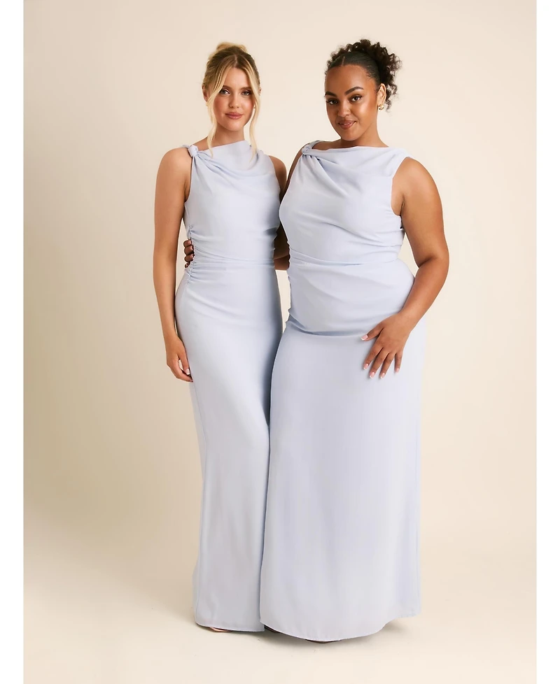 Six Stories Women's Twist Asym Chiffon Bridesmaid Dress