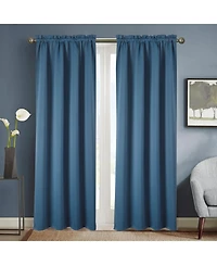 Rt Designers Collection 100% Polyester Twilight Blackout Rod Pocket Curtain Panel 54" x 84"