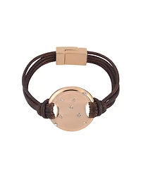Laundry by Shelli Segal Brown Suede Magnetic Clasp Bracelet