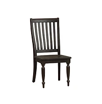 Liberty Furniture Industries, Inc Harvest Home Slat Back Side Chair in Chalkboard