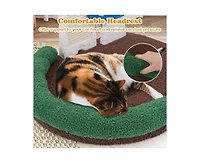 Aostirmotor Cat Scratching Tree, Indoor Activity Tower with Perch for Climbing & Exercis