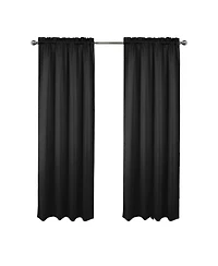 Rt Designers Collection 100% Polyester Twilight Blackout Rod Pocket Curtain Panel 54" x 84"
