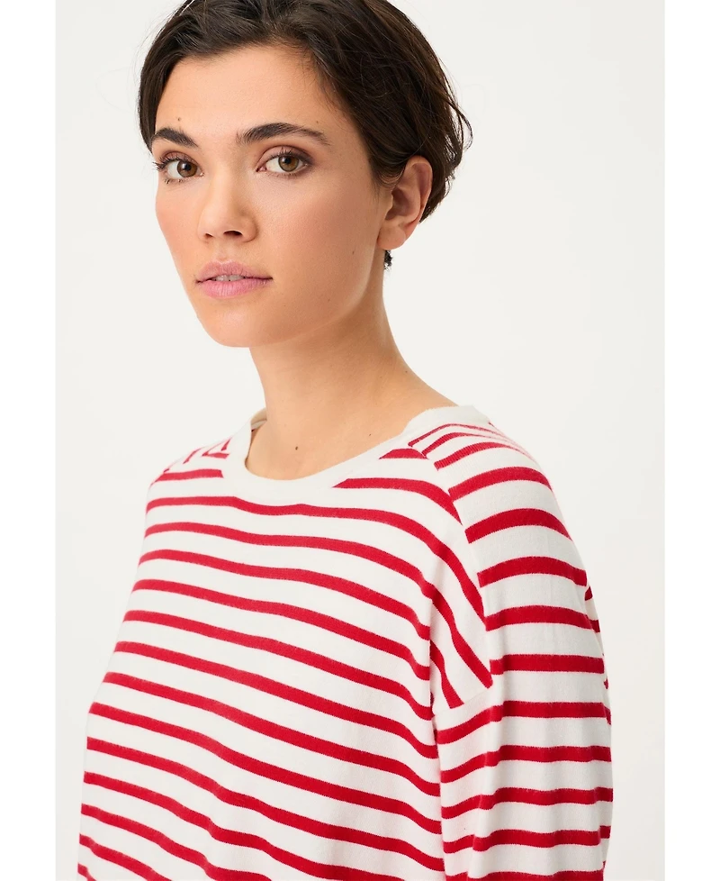 Olsen Women's Striped Fine Knit Sweater