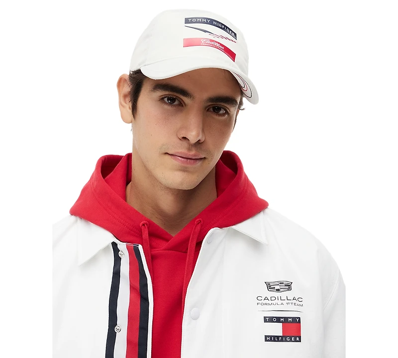 Tommy Hilfiger Men's Chevron Curved Brim Baseball Cap
