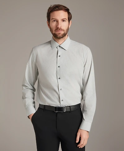 Alfani Men's Regular Fit Micro Dot Dress Shirt, Macy's Exclusive