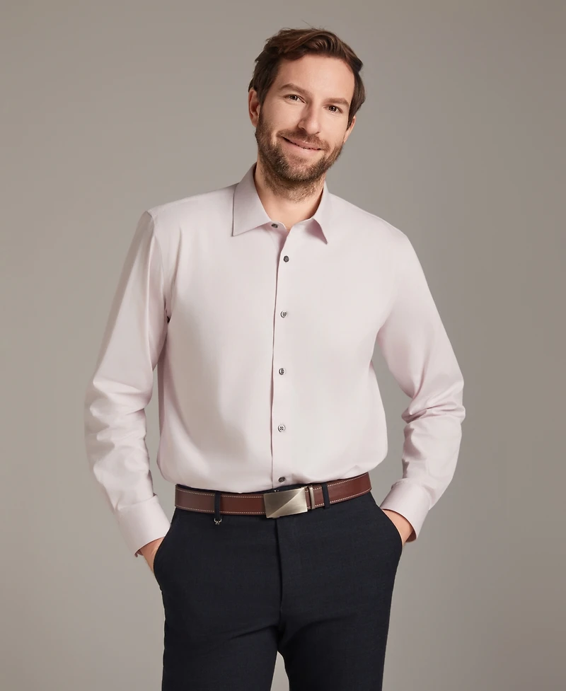 Alfani Men's Regular Fit Solid Dress Shirt, Macy's Exclusive