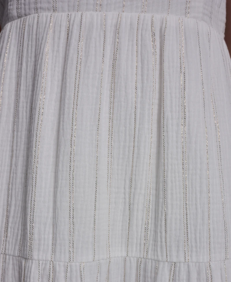 Dkny Jeans Women's Tiered Tank Square Neck Maxi Dress