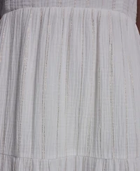 Dkny Jeans Women's Tiered Tank Square Neck Maxi Dress