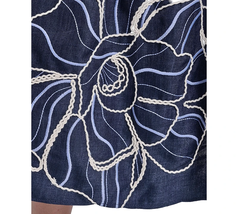 Vince Camuto Women's Embroidered Shirt Dress