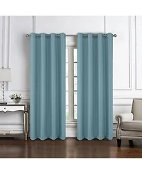 Rt Designers Collection 100% Polyester 140 Gsm Sedona Jacquard Grommet Curtain Panel 54" x 90