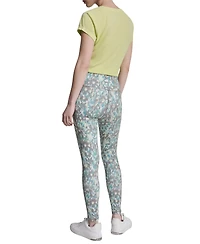 Dkny Women's Printed High-Wasit Fitness Tights