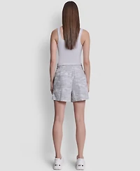 Dkny Sport Women's Mid-Rise Bungee Waist Shorts