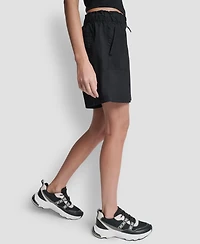 Dkny Sport Women's Mid-Rise Bungee Waist Shorts