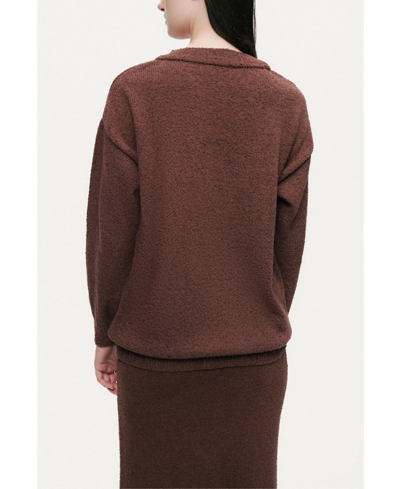 Nocturne Women's Embellished V-Neck Knit Sweater